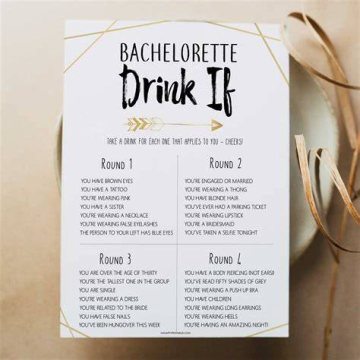 Bachelorette drinking