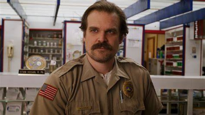 David Harbour as Jim Hopper in STRANGER THINGS.