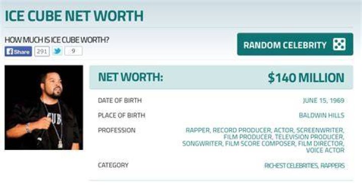Ice Cube Net Worth
