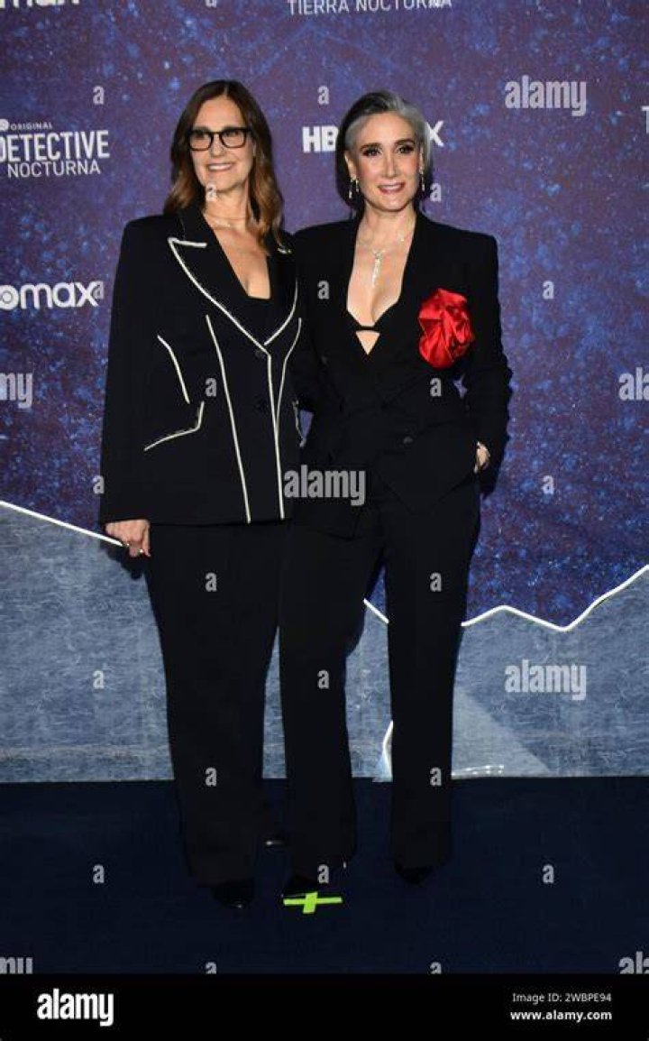 Mari Jo Winkler, Issa Lopez, Jodie Foster, Kali Reis and Casey Bloys pose during the blue carpet for the series 'True Detective: Night Country' at Cineteca Nacional on January 11, 2024 in Mexico City, Mexico.