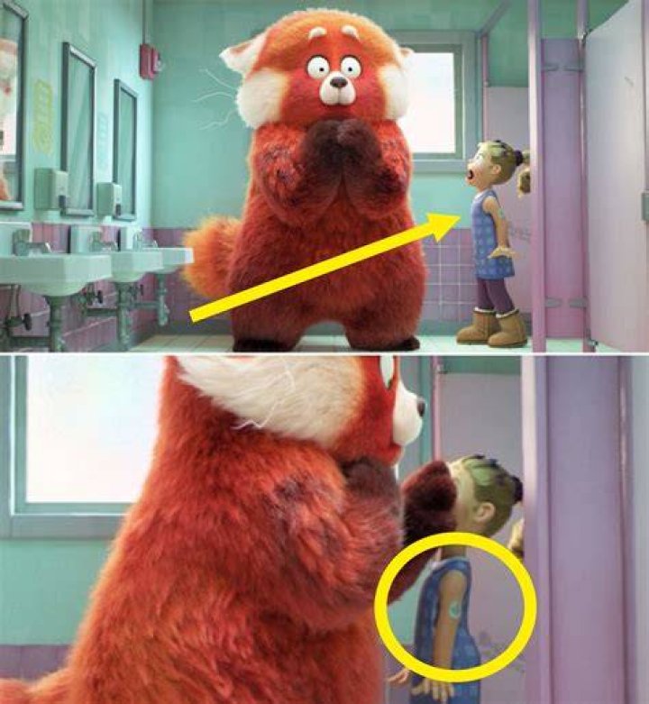 Mei turns into a panda in Turning Red