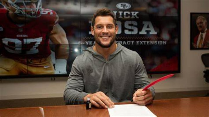 Nick Bosa contract, salary and net worth explored 1 nick bosa contract extension 17516902 748x420 1