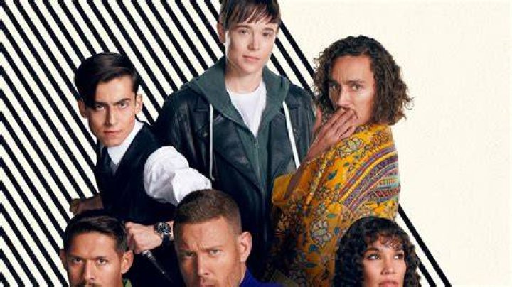 Tom Hopper and Elliot Page as Luther and Viktor Hargreeves, The Umbrella Academy (2022)